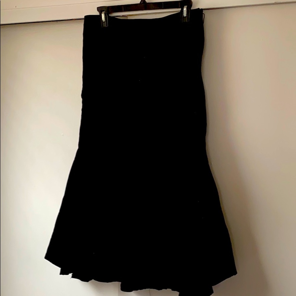 COPY - Style & Co. black corduroy fishtail hem skirt